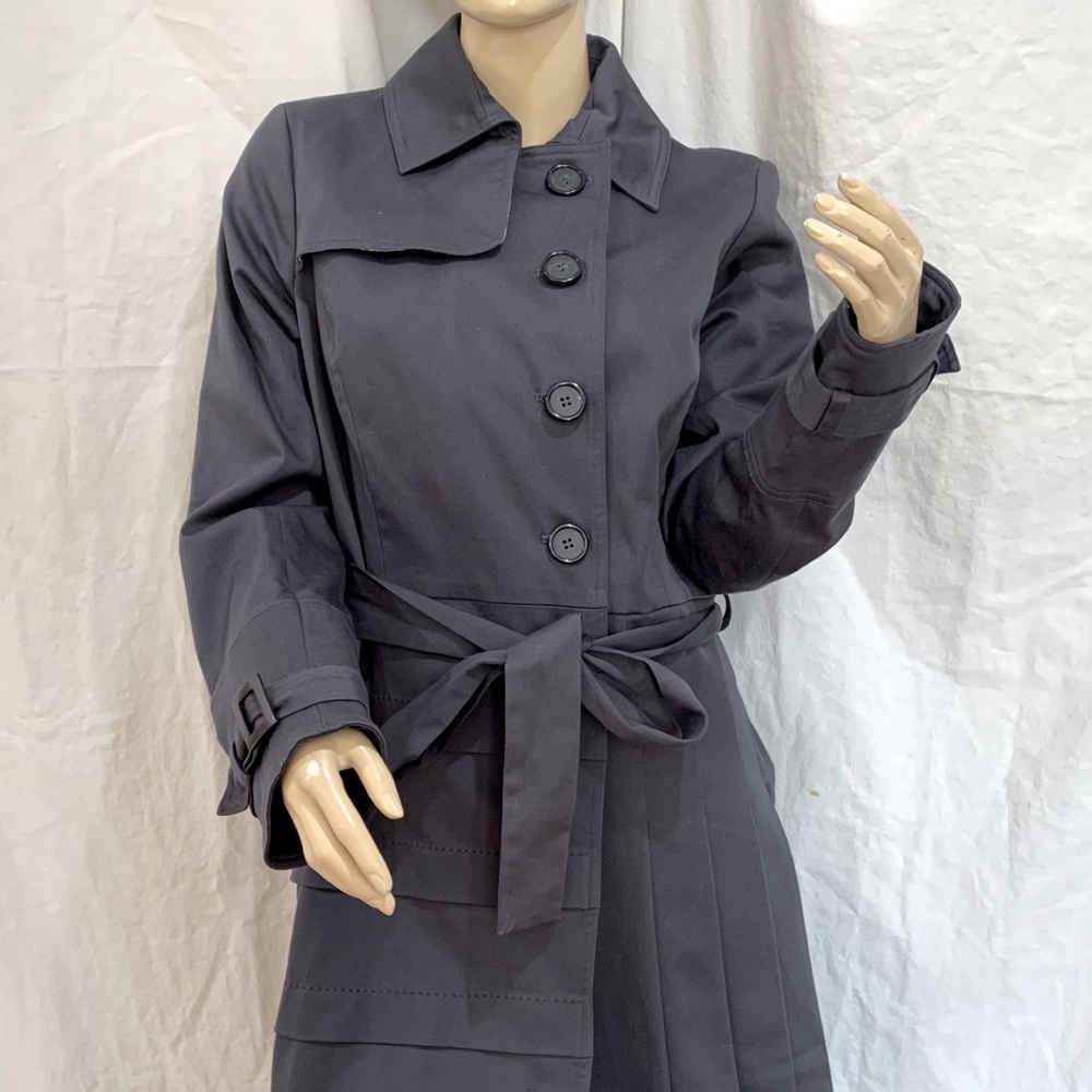 PROPR Dark Navy Blue Trench Size 8 Made in USA